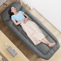 Lit pliant compact de fabricant avec cadre métallique et coussin confortable pour chambre et bureau