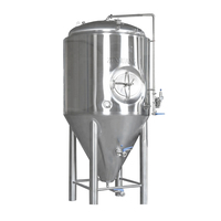 Réservoir de fermentation de bière d'équipement de fermenteur conique revêtu de refroidissement 1000L pour le brassage de bière