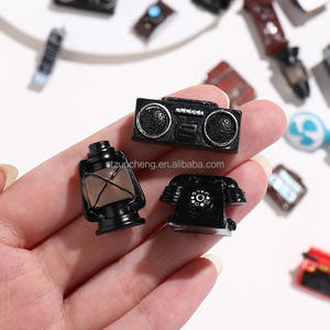 Venta caliente 3D cámaras de juguete en miniatura teléfono foto Props figuritas resina encantos artesanías decoración casa de muñecas muebles juguete - Product Image 2