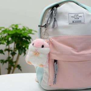 Cute Chubby Hamster Plush Keychain Bag Charm Soft Toy Pendant Korean Style <b>Mini</b> Doll for Girls <b>Backpack</b> Accessories Gift - Product Image 6