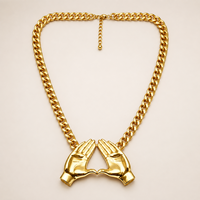 Collier ras-de-cou statement Sororité Delta avec pendentif symbole grec DST gestuel 1913, haute performance et excellent rapport qualité-prix, cadeau