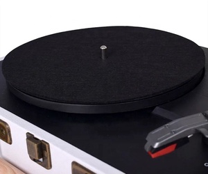 แผ่นสักหลาดเสียงแหลมขนาดเส้นผ่าศูนย์กลาง7.8นิ้ว,แผ่นกันสะเทือนสำหรับไวนิลแผ่นรองเครื่องเล่นแผ่นเสียงแบบกำหนดเอง - Product Image 5