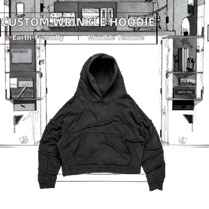 Sudadera con Capucha para Hombre, de Algodón, Color Sólido, Uso Diario Informal, Personalizada, Manga Regular, Ecológica, Antipilling, Estilo Desgastado, para Otoño - Product Image 3