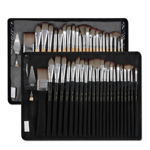 Offre Spéciale : Lot de 25 Pinceaux pour <span class=keywords><strong>Peinture</strong></span> à l'Aquarelle et à l'Huile pour Débutants - Product Image 2