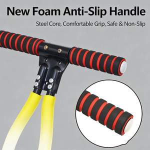 Bâton de saut <span class=keywords><strong>avec</strong></span> <span class=keywords><strong>poignée</strong></span> en éponge antidérapante, coussinets de pied en caoutchouc, équipement de divertissement en plein air pour la pratique de l'équilibre et - Product Image 4