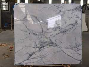 Losas de Cuarcita Blanca Lila de Italia, Mármol Moderno Pulido, Piedra Natural para Cocina, Hotel, Villa, Impermeable, Duradero, Venta al por Mayor de Fábrica - Product Image 5