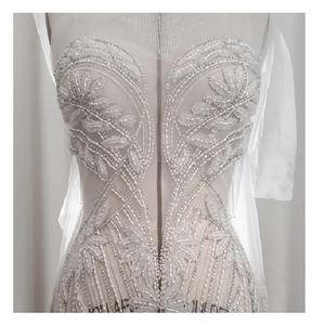 Vestido Bordado a Mano de Alta Calidad con Cuentas/Trabajos de Lentejuelas, Excelente Precio, Técnicas de Tejido, Patrón Bordado para Niñas - Product Image 5