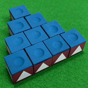 S.Q.F 12 craies de billard bleues à haute friction, carrées, pour billard américain et <span class=keywords><strong>snooker</strong></span>, qualité supérieure, non toxiques, alternative <span class=keywords><strong>Le</strong></span> Pro, antidérapantes - Product Image 4