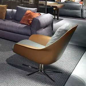 Fabrik direkt benutzer definierte mittlere Rückenlehne PU Leder polster Sessel Modern Leisure Chair