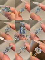 3 Karat Maßgefertigter Labor-Gezüchteter Ovaler Diamant Damen-Verlobungsring Gold IGI-Zertifiziert VVS/VS-Qualität Weiß D-Farbe als Geschenk