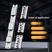 Rail de guidage linéaire double axe à roulement à glissière SGR SGB intégré sur mesure en alliage d'aluminium pour applications photovoltaïques et CNC