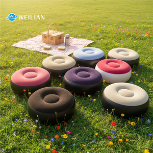 Sillón Inflable Weilian 2026, Mueble Inflable para Sala de Estar, Sofá Inflable Pequeño, Asiento Inflable Portátil, Reposapiés Redondo Plegable - Product Image 1