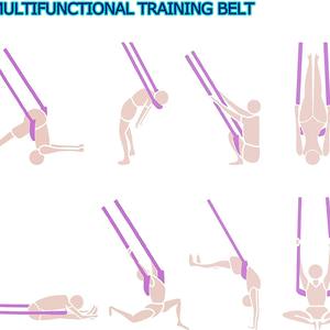 Corde de yoga pour porte, corde élastique inversée, sangle d'étirement pour l'ouverture des hanches, entraînement de la flexion dorsale, machine à splits, hamac de yoga - Product Image 2