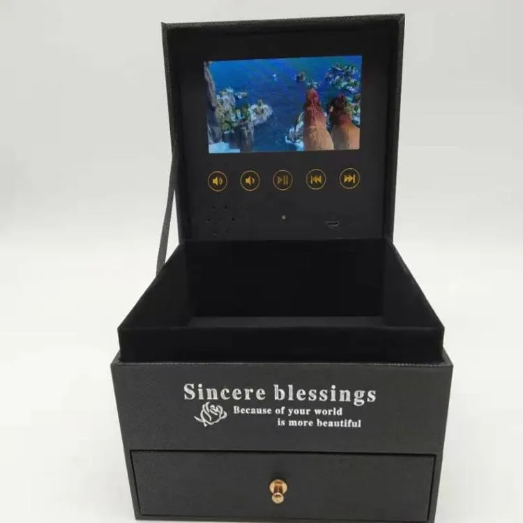 Grafikkarten Sexy Video-Studien buch Passen Sie die Mini-LCD-Video box für Werbung/Geschenke/Hochzeit an