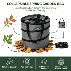 Wasserdichter Oxford-Gartenabfallsack mit Stahlrahmen für Garten- und Landschaftsbau Großer Faltbarer Pop-Up-Gartensack - Product Image 1