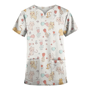 Unisex Medical Surgical Pharmacy Nurse Uniform Scrub Sets <strong>St</strong> <strong>Patricks</strong> <strong>Day</strong> Uniform Womens Scrubs <strong>Tops</strong> - Product Image 6