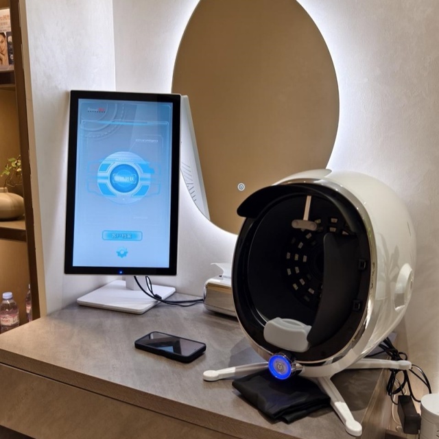 21.5-inch AI Magic Mirror 3D Facial Scanner Skin Analyzer Acne Full Face Scanning Customizable Product Solutions