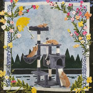 <span class=keywords><strong>Roman</strong></span> quatre étages chat tour jouet Sisal couvert gratter <span class=keywords><strong>colonne</strong></span> escalade support Fiber naturelle économique chaton moderne Carton - Product Image 3