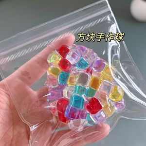 Nieuwe speciale handzame stressverlichtende novelty party-favour cadeau kristallen handgemaakte geluidmakende squishy bal voor tieners ASMR squeeze fidget toy - Product Image 5