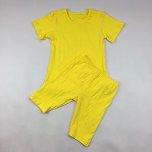 Vêtements d'été pour bébés garçons et filles, pyjamas, t-shirt en coton à manches courtes + pantalon court, ensemble de vêtements ajustés pour bébé - Product Image 2