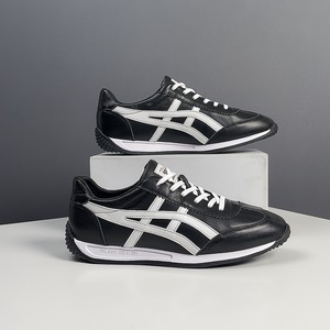 Primavera 2025, nuevas zapatillas de deporte informales de cuero genuino para hombre, zapatos informales combinables de estilo coreano, zapatos inspirados en <span class=keywords><strong>Forrest</strong></span> Gump de moda - Product Image 3