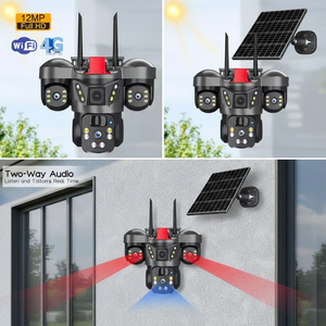 <span class=keywords><strong>Camera</strong></span> Wifi năng lượng mặt trời ngoài trời 12MP ba ống kính, phát hiện hình người, hỗ trợ thẻ SIM 4G, <span class=keywords><strong>camera</strong></span> an ninh năng lượng mặt trời 360 độ, tầm nhìn ban đêm - Product Image 5