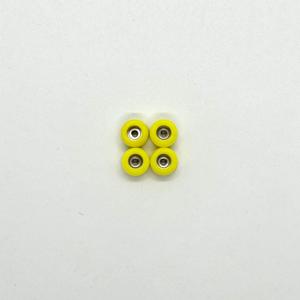 ล้อฟิงเกอร์บอร์ดขนาดเล็กราคาส่งถูกที่สุด ล้อสเก็ตบอร์ดพลาสติกพร้อมลูกปืนแบบปกติ รับทำโลโก้ตามสั่ง - Product Image 3