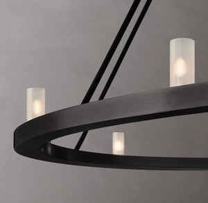 Lampes suspendues vintage Décoration de salon d'hôtel <span class=keywords><strong>Salle</strong></span> à manger Luminaire de plafond <span class=keywords><strong>Rennes</strong></span> Lustre rond Cozee 48 pouces L12 - Product Image 2