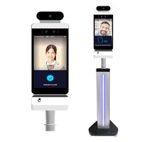 Máquina de Control de Acceso Biométrico con Reconocimiento Facial, Detección de Alcohol Antes del Trabajo, Prueba de Temperatura, Sistema de Control de Asistencia