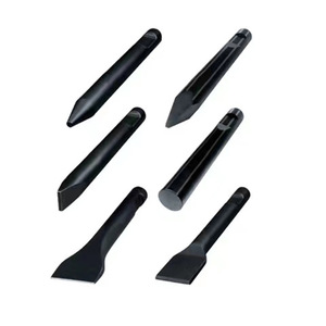 Juego de 6 Cinceles para Martillo Hidráulico, Negros, Duraderos, Herramientas para Minería y Construcción - Product Image 1