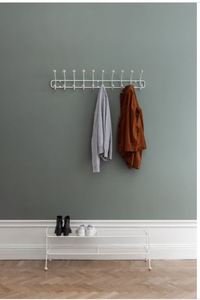 Metal Large White Customizable Shoe Rack Long Bench Shoes Rack and Stands Flower Pot Durable Spaces <b>Rustic</b> Shoes Collection - Product Image 2