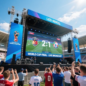 Écran LED d'extérieur P3.91 en promotion, 6000 nits, IP65, CE, ROHS, pour diffusion en direct de matchs de football en stade - Product Image 1