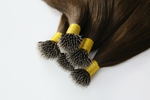 Extensioni per capelli Nano Ring in capelli umani Remy europei, a doppia trama, pre-incollate, 30 pollici - Product Image 5