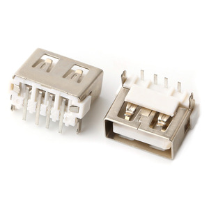 <b>USB</b> female socket 10.0 front and rear <b>plug</b> borderless 90 degree black and white 180 degree short body <b>USB</b> connector factory - Product Image 2