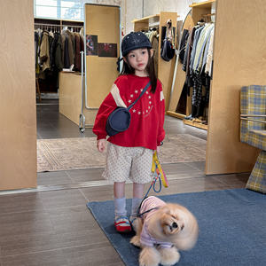 Abbigliamento per Bambini 2026, <span class=keywords><strong>Pantaloncini</strong></span> Estivi Stile Coreano a Vita Alta con Elastico in <span class=keywords><strong>Cotone</strong></span>, per Ragazzi e Ragazze - Product Image 3