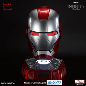 Casque Iron Man MK5 authentique, portable, avec commande vocale/tactile/à distance Jarvis, accessoire de <span class=keywords><strong>cosplay</strong></span> pour adulte avec effets sonores - Product Image 2