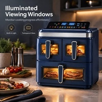Air Fryer Oven Double Numérique Plus de 15 l Airfryer Accessoires Recette Carte Cadeau