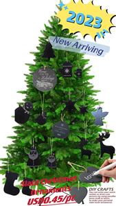 Décoration de Noël d'usine, cadeau, décoration de la maison, arbre de Noël, étiquette en <span class=keywords><strong>ardoise</strong></span>, ornements suspendus - Product Image 6