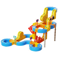 Mainan Puzzle Magnetik DIY dengan Suspensi Magnetik, Mobil Trek Bangunan Magnetik, Kereta Listrik, dan Adegan Roller Coaster