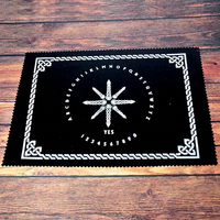 Tapis de pendule de symbole eltique C du principal fournisseur indien en gros Veet Tarot nappe Divination Tarot sculpté Feng Shui Agate