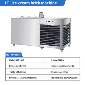 Máquina de Hielo Comercial de 3 Toneladas, Máquina Industrial de Bloques de Hielo Grandes, Enfriamiento y Trituración de Hielo para Mariscos, Verduras y Frutas - Product Image 4