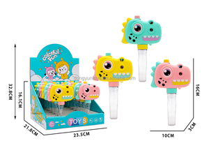 Cámara de proyección de plástico barata al por mayor, juguetes de dinosaurio, juguete de dibujos animados, tubo de caramelo para niños, juguetes promocionales a la venta - Product Image 3