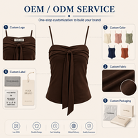 Nuevas Prendas para Mujer: Top sin Mangas con Cuello Redondo, Transpirable, Antipilling, Estampado Floral Digital, Lazo en la Espalda y Detalle de Anillo Metálico en la Parte Delantera