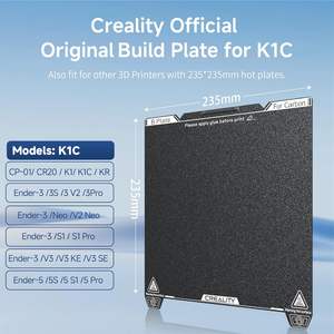 Plaque de construction Creality K1C 235x235mm, feuille PEI texturée pour impression en fibre de carbone - Product Image 2