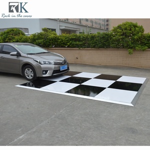 Plywood Wooden Dance Stage Panels Black White Wedding High Glossy Dance Floor for Party Decoration - Product Image 4