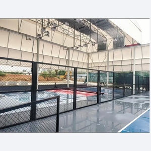 Tente de garage sportive pliable électrique en PVC personnalisable à installation rapide pour padel, pickleball et football - Product Image 3