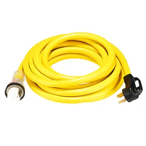 Heavy Duty Generator Power 50A 125/250V 4-Pin 12500 Watts 14-50P/SS2-50R Yacht Extension cord power cord