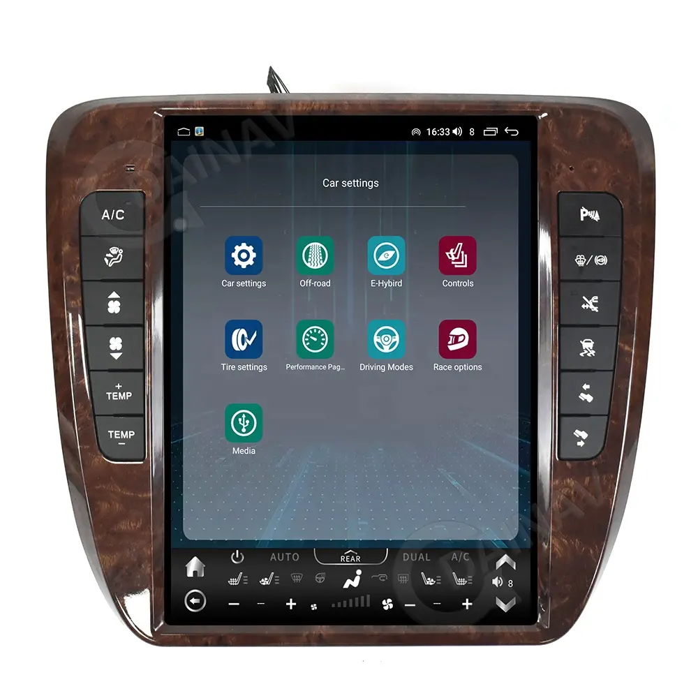 Автомагнитола 13 дюймов для Chevrolet Silverado Tahoe, пригородный GMC Yukon 2007-2014 Android 12 вертикальный экран GPS навигации