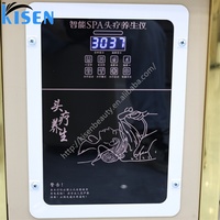 Lit de lavage portable de luxe professionnel KISEN avec dispositif d'hydrothérapie pour salon de coiffure et spa
