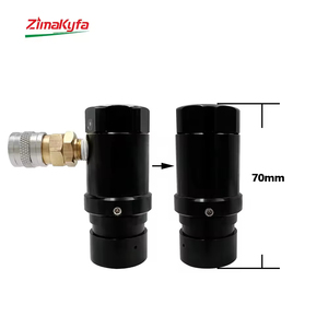 Régulateur d'air CO2 mini HPA pour bouteille G1/2-14, manomètre 300 PSI réglable 40-200 PSI avec prise Foster US, personnalisable OEM - Product Image 6